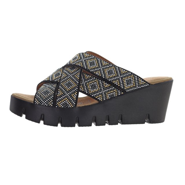 Bernie Mev Women's Venti Martini Wedge Heel Slide Sandal