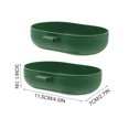 thumbnail image 3 of Miangastore 2Pcs Plastic Birds Shower Basins Parrot Washing Boxes Multifunction Pet Basins (Green), 3 of 8