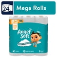 thumbnail image 1 of Angel Soft Papier Hygiénique 2 Épaisseurs, 24 Rouleaux Méga, 1 of 11