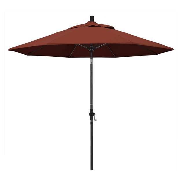 California Umbrella Parasol de Patio en Aluminium de 9 Pieds en Rouge Henné