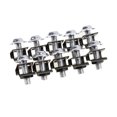 thumbnail image 1 of fastboy 10 Pieces Motorcycle Bolts Set Aluminum Alloy Universal Motorbike Screws Nuts Body Modification Replacement Maintenance Silver, 1 of 8