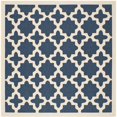 thumbnail image 1 of Safavieh Courtyard Navy Indoor Outdoor Rug - Square 4', 1 of 4
