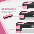 thumbnail image 4 of Soozier Adjustable Aerobic Stepper, Exercise Step Platform, 4"-6"-8", Pink, 4 of 10
