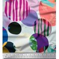 thumbnail image 1 of Tissu de Coton Cambric Texture & Coloré Points Impression Tissu par Yard 42 Pouces de Large, 1 of 3