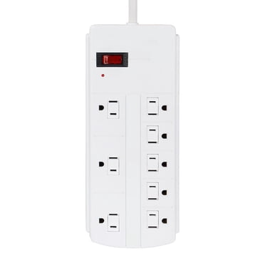 8-Outlet Surge Protector Power Strip with 3.28ft Cord 125V/15A/1875W