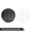 thumbnail image 4 of Unique Bargains Carbon Fiber Style Car Emblem Wheel Rim Center Hub Cap Sticker Clear Resin 4pcs, 4 of 4