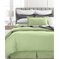 thumbnail image 1 of Ultra Soft 1800 Series 3 PC Striped Duvet Set (Full/Queen, Sage), 1 of 1