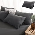 thumbnail image 4 of PRETXORVE Without Printing Japanese Style Washed Head Cover Bedding Solid Color Clear and Multi-color Selection Elegant and Not Clear, 4 of 6