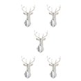 thumbnail image 2 of Wweixi Multifunctional 3D Mirror Deer Wall Sticker For Various Uses Personalized Home silver XL 5Set, 2 of 6