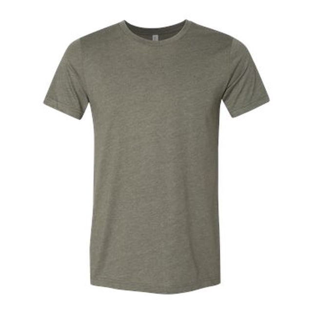 BELLA+CANVAS T-Shirt Jersey CVC pour Homme, 2TG, Vert Militaire Chiné
