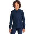 thumbnail image 1 of George Boys' Long-Sleeve Uniform Polo 2-Pack, 1 of 6