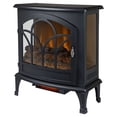 thumbnail image 1 of Muskoka 25 Inch Curved Front Panoramic Stove Glass Front - Black EST-425T-10, 1 of 5