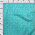 thumbnail image 3 of oneOone Polyester Spandex Aqua Blue Fabric Floral Sewing Craft Projects Fabric Prints By Yard 56 Inch Wide, 3 of 4