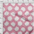thumbnail image 3 of oneOone Silk Tabby Pink Fabric Asian Ikat Craft Projects Decor Fabric Printed By The Yard 42 Inch Wide, 3 of 4