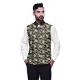 thumbnail image 1 of Atasi Skull Printed Wedding Jackets For Men Nehru Jacket Waist Coat For Wedding & Festive Season-Large, 1 of 4