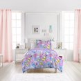 thumbnail image 2 of Dream Factory Sweet Butterfly Ensemble de Couette en Microfibre Ultra Douce, Violet, Grand Lit, 2 of 5