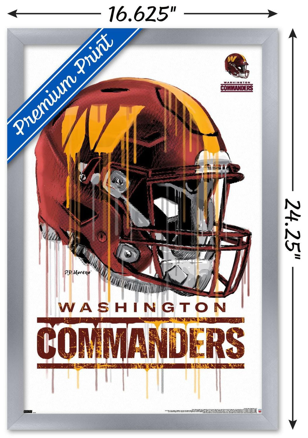 NFL Washington Commanders - Casque anti-goutte 22