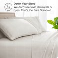 thumbnail image 3 of Bare Home Pillowcase Set - Premium 1800 Collection - Double Brushed - Ultra Soft - Standard Size, Modern Plaid - Stone/White, 2 Count, 3 of 5