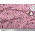 thumbnail image 3 of Soimoi Rayon Fabric Hummingbird,Leaves & Rose Floral Print Sewing Fabric Yard 42 Inch Wide, 3 of 3