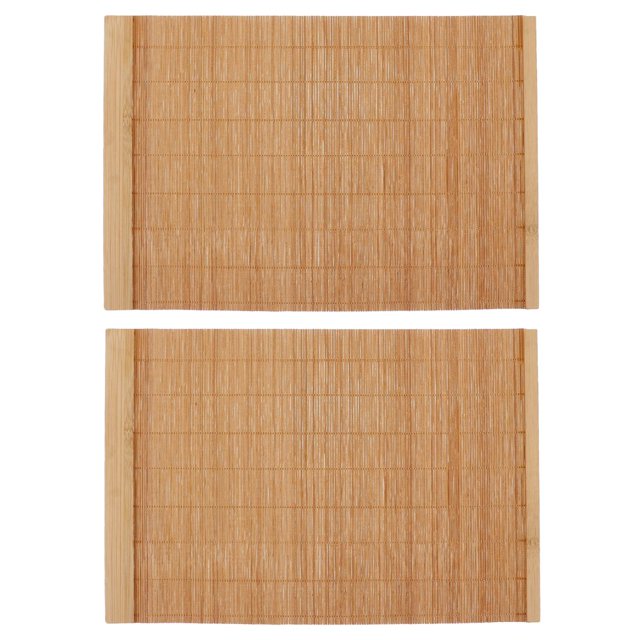 EIGTHTAIL Tapis de Table en Bambou Napperon Napperons de Thé Tapis Japonais Chemin de Plateau à Lattes Ensemble de Salle à Manger Place Résistant à la Chaleur Kung Lavable