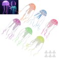 thumbnail image 4 of Artificial Jellyfish, Durable Fish  Decorations Artificial Glowing Jellyfish With Suction Cups For Fish  Aquarium For Decoration, 4 of 8