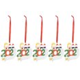 thumbnail image 2 of Holiday Decorations Christmas Tree Pendant, 5pcs With Ribbon Ring Christmas Ornament, Key DIY Home For Christmas Tree Black+Black, 2 of 8