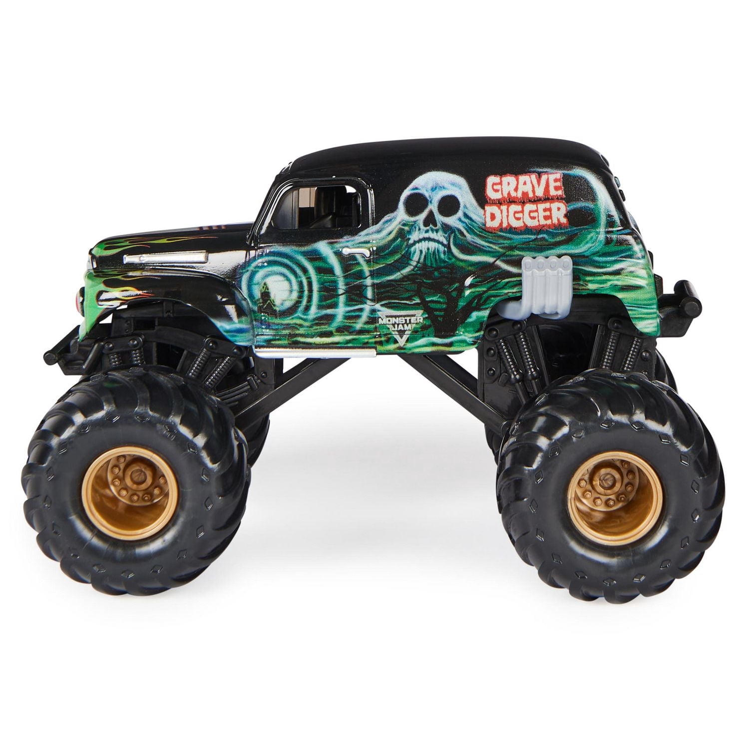 Monster Jam, Official Grave Digger Monster Truck, Collector Die-Cast Vehicle, 1:24 Scale, Kids Toys for Boys and Girls Ages 3 and up