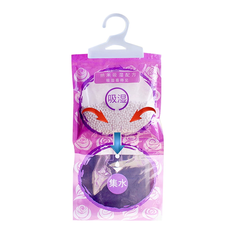 Mistaha -proof Mildewproof Desiccant Absorber Lavender Scented Hanging Dehumidifier Bag for Home Bedroom Wardrobe Closet Drying Agent Dehumidification Bag