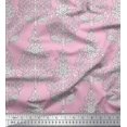 thumbnail image 1 of Soimoi Cotton Cambric Fabric Leaves & Floral Block Printed Fabric 1 Yard 56 Inch Wide, 1 of 3
