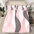 thumbnail image 2 of Erosebridal Futuristic Stripe Bed Sheets Set Full Size, Abstract Geometry Bed Sheets Full, Modern Fashion Decor, 2 of 7