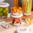 thumbnail image 4 of Vacuum Seal Containers Food Storage Box Plastic Silicone Anti-Drop And Wear-Resistan With Manual Pump Transparent Boxes, 4 of 13