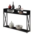 thumbnail image 2 of Convenience Concepts Tucson Deluxe Two-Tier Console Table in Black Wood Finish, 2 of 5