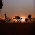 thumbnail image 3 of SHOWERORO Black Outdoor Folding Chair Portable Camping and Fishing Chair with Sturdy Design, 3 of 8