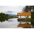 thumbnail image 1 of Posterazzi DPI1890589LARGE Open-Air Museum, Cottage Reflecting In Lake Poster Print, 38 x 24 - Large, 1 of 1