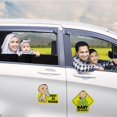 thumbnail image 4 of HAHADAXA 2Pcs Baby on Board Car Stickers for Baby Safety, Self-Adhesive Baby Car Sign, Reflection Warning Sticker, Window Sign Notice Board Decal, 4 of 6