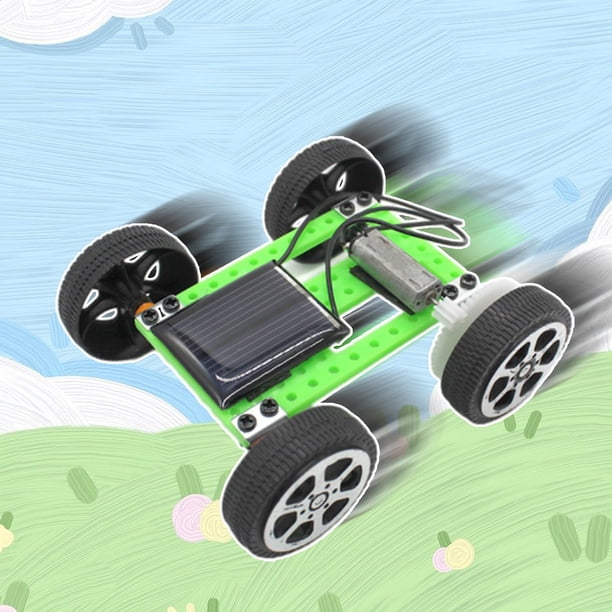 Zerodis Kit voiture électrique en bois DIY pour enfants, Jouet éducatif