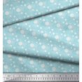 thumbnail image 3 of Soimoi Poly Georgette Fabric Hexagon Shirting Printed Fabric 1 Yard 52 Inch Wide, 3 of 3