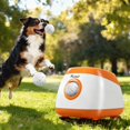thumbnail image 4 of Automatic Dog Ball Launcher with 3 ETPU Balls, Adjustable 26-79ft Launch Distance, 5200mAh Rechargeable Battery, Orange Pet Fetch Toy for Medium and Large Dogs, Indoor & Outdoor Use, 4 of 6