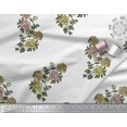 thumbnail image 3 of Soimoi Silk Fabric Leaves & Floral Block Decor Fabric Printed Yard 42 Inch Wide, 3 of 3