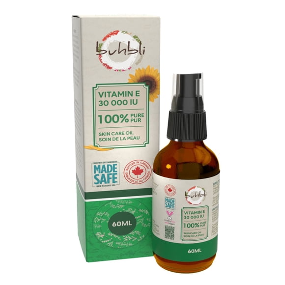 Buhbli Brands - Vitamin E Oil, 30000 IU per 60ml, Non-GMO
