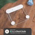 thumbnail image 4 of Accucheck Digital Body Weight Scale From Greater Goods, Patent Pending Technology (Clear), 4 of 4