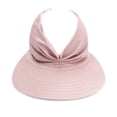 thumbnail image 1 of Chapeau pour Femmes Été Chapeau de Soleil Extérieur Filles Visière de Plage Casquette Dames Queue de Cheval Chapeau Ajustable Rouge, 1 of 10