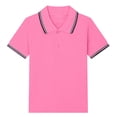 thumbnail image 1 of Polo pour Garçons Polo Uni Chemises Mode Polo à Manches Courtes 12-13 Ans Mode Garçons, 1 of 2