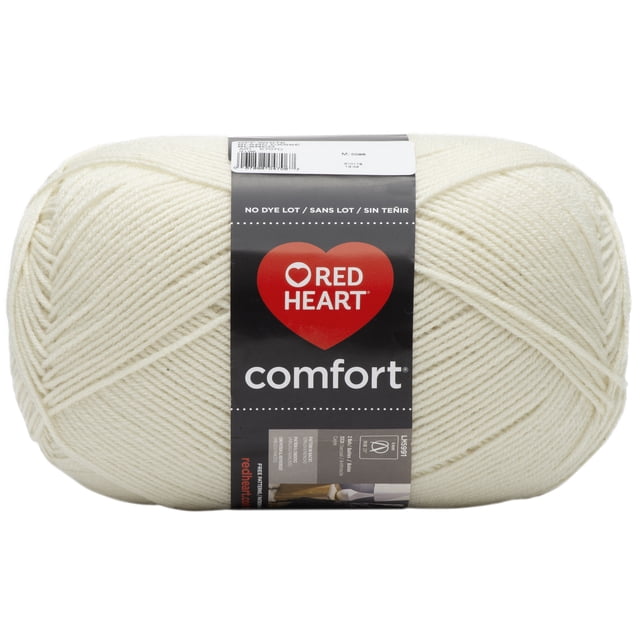 Red Heart® Comfort® Yarn, Solid, Acrylic #4 Medium, 16oz/454g, 867 Yards