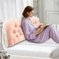thumbnail image 2 of Long Rectangular Headboard Pillow Backrest Support Cushion For Bed Sofa And Floor Soft Bolster Pillow Comfortable Reading Daybed Decorative Home 150x50cm Couch Pillows with Covers Oversized Throw, 2 of 3