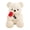 white, variant on CUITING 10 inch Teddy Bear Stuffed Animal with Soft Cuddly Stuffed Plush Bear Gifts for Kids Baby Toddlers on Baby Shower Valentine‘s Day (Pink)