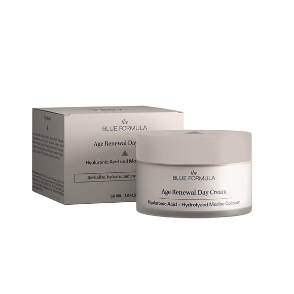 The Blue Formula Hyaluronic Acid Youth Renewal Day Cream | Anti-Aging Moisturizer for Wrinkles and Fine Lines | Hydrating, Firming, and Smoothing Skin Care Treatment | H