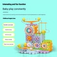 thumbnail image 3 of WSBDENLK Cyber Monday 83PC DIY Building Block Wheel Rotating Building Block Track Car Children Puzzle Early Assembly of Large Toys Toys for Child Fall Saving, 3 of 5