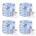thumbnail image 1 of NITIDSKY 100 LED Battery Operated Fairy Lights with Remote Christmas String Lights White,4 Pack, 1 of 7