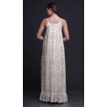 thumbnail image 3 of Bimba Rose Pâle2 Feuilles Floral & Vêtements de Nuit pour Femmes Nuisette Imprimée Robe Maxi à Bretelles Spaghetti Vêtement de Nuit Grand, 3 of 5